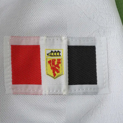 Manchester United F.C. Saison 1998 Auswärts Weiß Retro Trikot Fußballshirt
