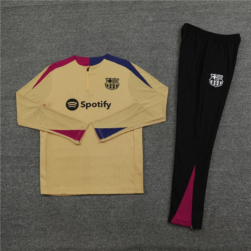 Barcelona Trainingsanzug Goldenes Trainings-Oberteil-Paket