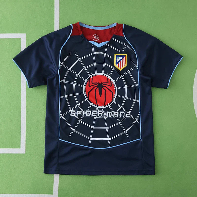 Club Atlético de Madrid 2004/05 Away Retro Kids Kit Jersey KinderTrikot Maillot Enfant Soccer Shirt