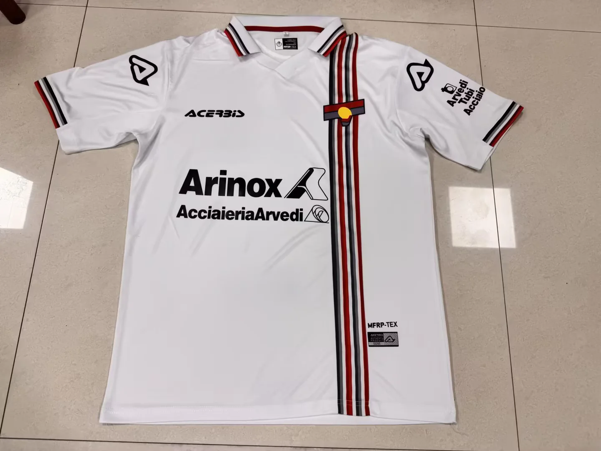 Cremonese 2025/26 White New Season Football Jersey Kit