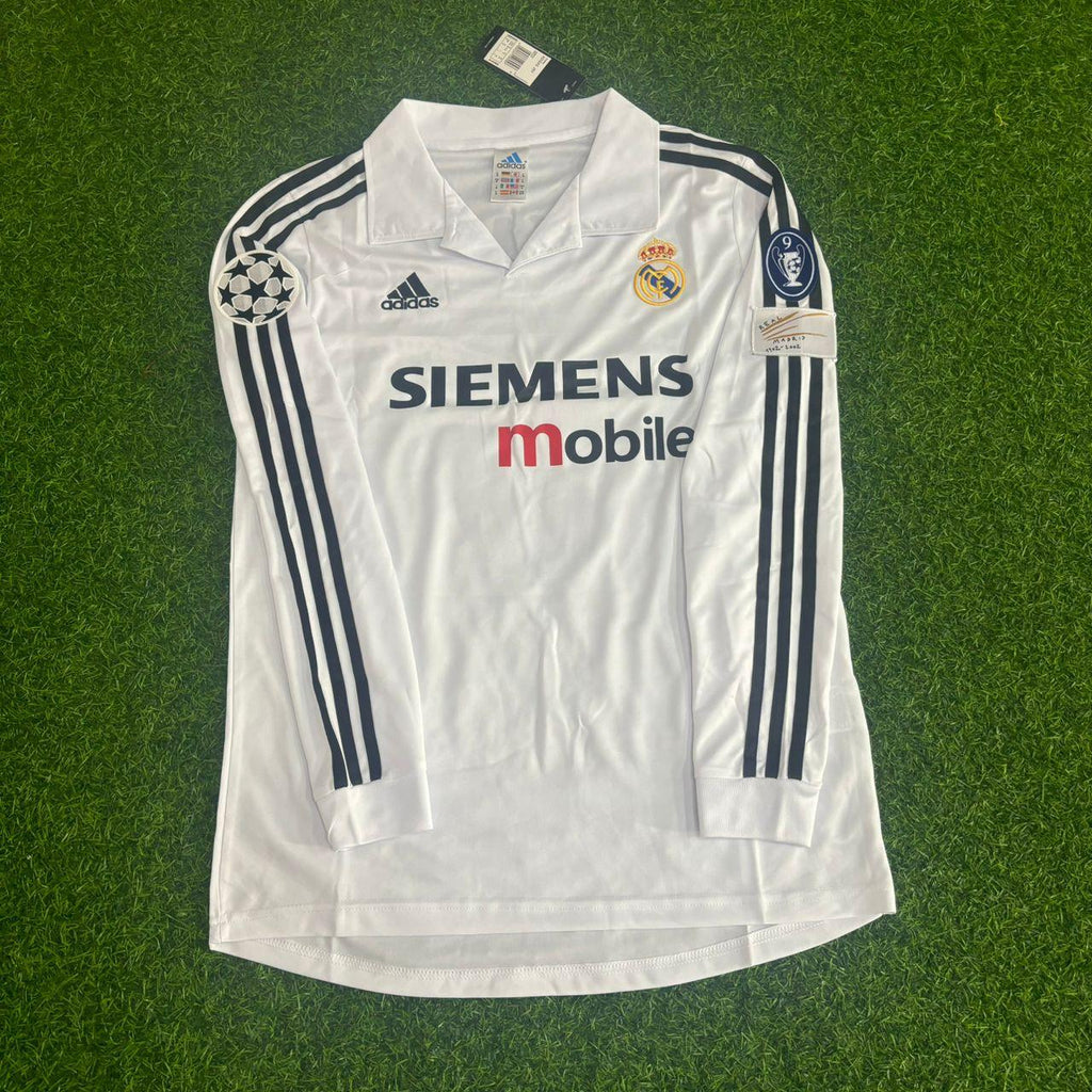 Esteban Cambiasso 19 - Real Madrid 2002/2003 Langarm Trikot (Heim)