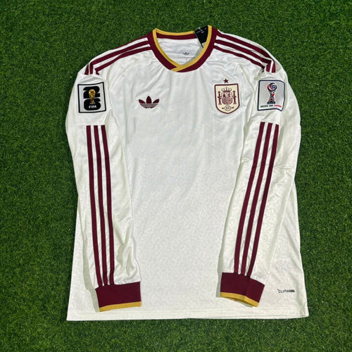 Alejandro Grimaldo #3 Spain 2026 World Cup Away Long Sleeve Jersey Trikot Maillot