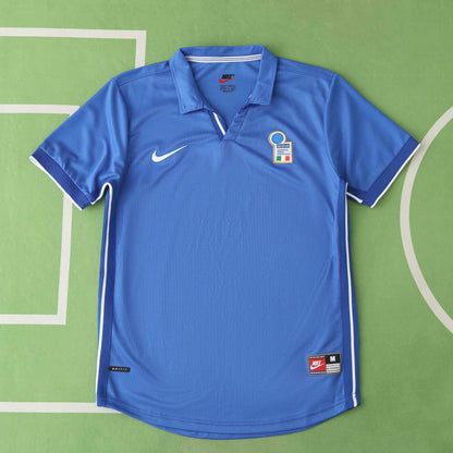 Italien 1998 Heimtrikot Blau Retro Trikot Fußball Trikot