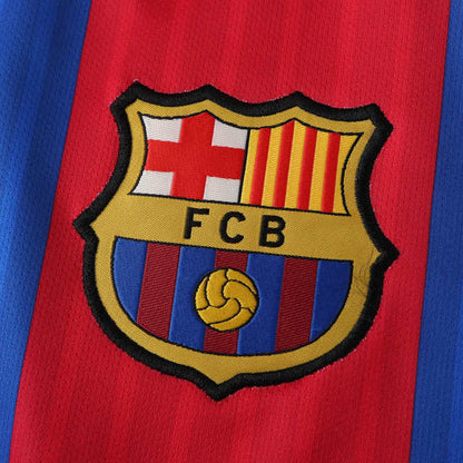 Maillot de football rétro domicile du FC Barcelone, saison 2016-2017