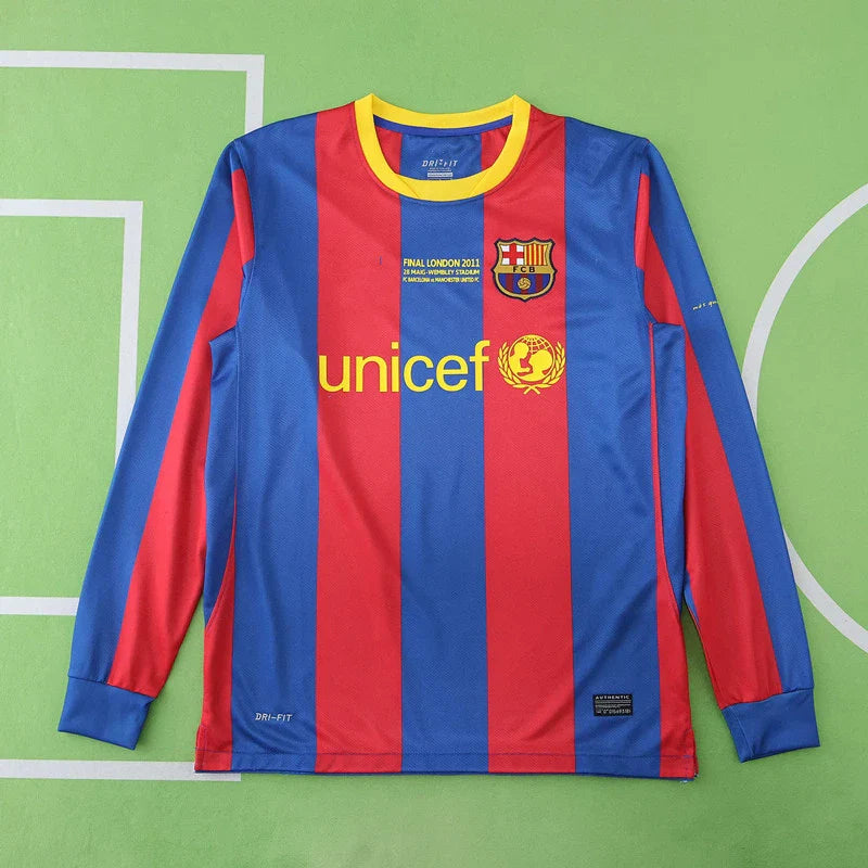 FC Barcelona Saison 10/11 Heimspiel Retro Trikot Fußballtrikot