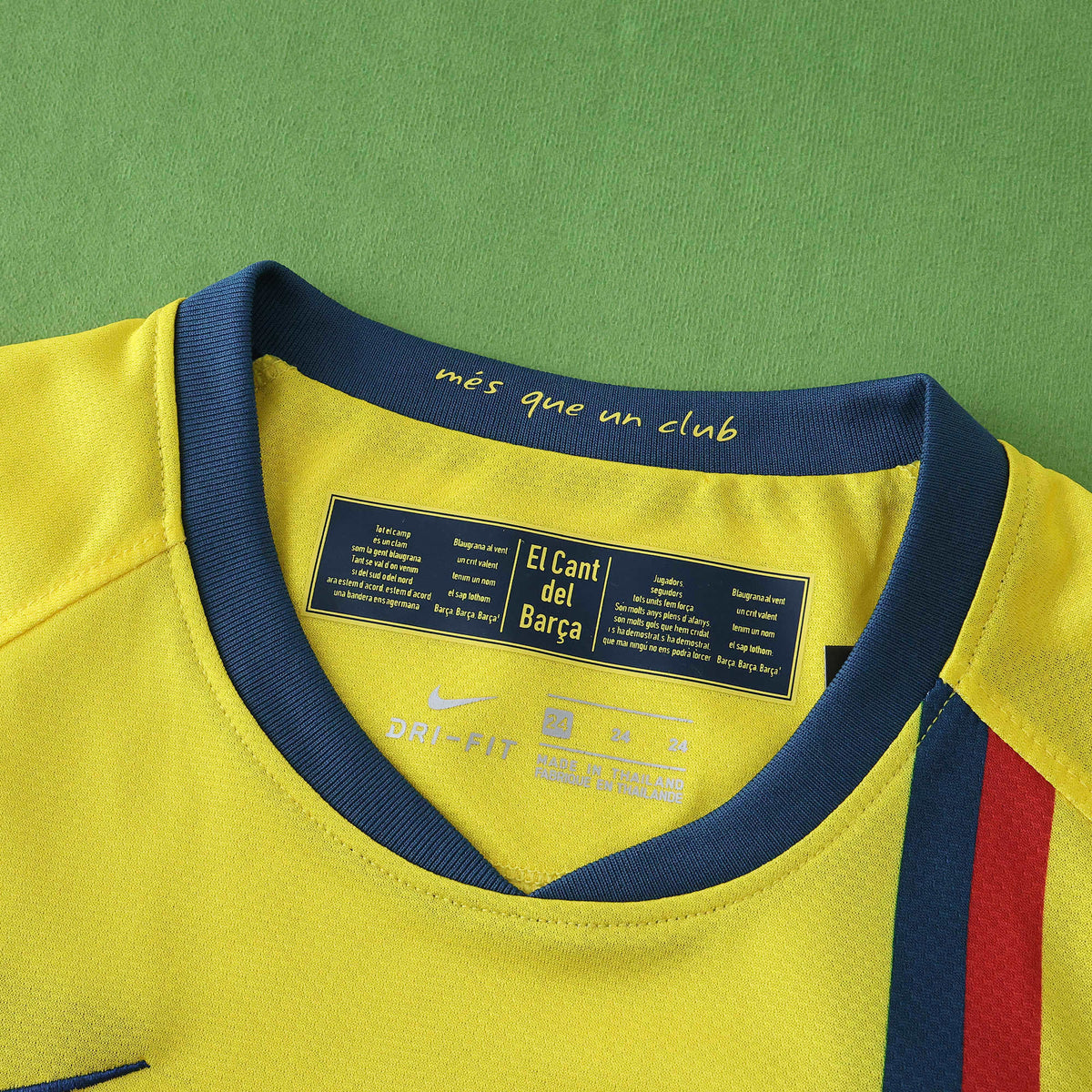 FC Barcelona 2008-2009 Season Away Kids Yellow Retro Football Jersey Trikot Maillot