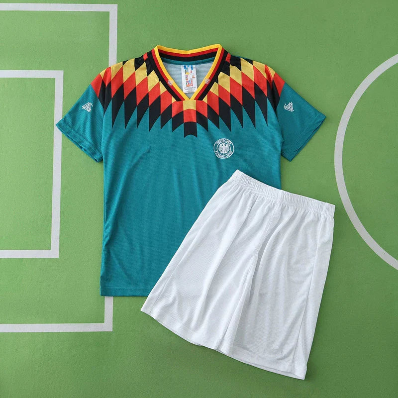 Allemagne Deutschland 1994 Maillot Extérieur Rétro Enfants Kit Maillot Enfant Football