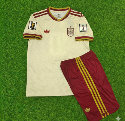 Pau Cubarsi 5- Maillot de Foot Enfant Extérieur Espagne Coupe du Monde 2026