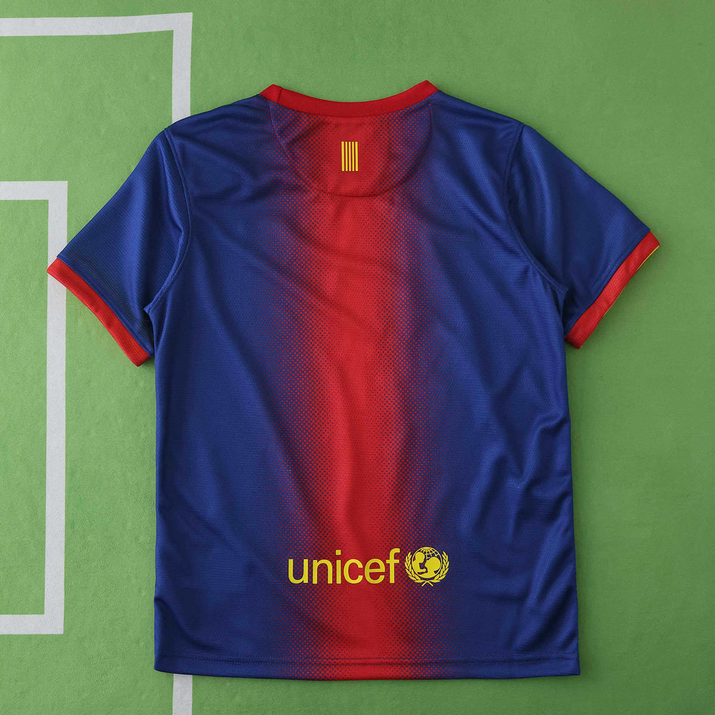 Barcelona 2012-2013 Season Kids Home Retro Football Jersey Trikot Maillot