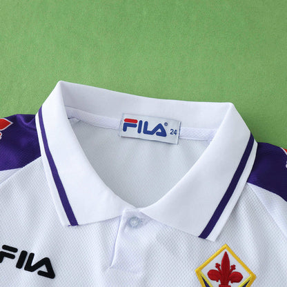 ACF Fiorentina 1998-1999 Season Retro Kids Away Football Jersey Trikot Maillot
