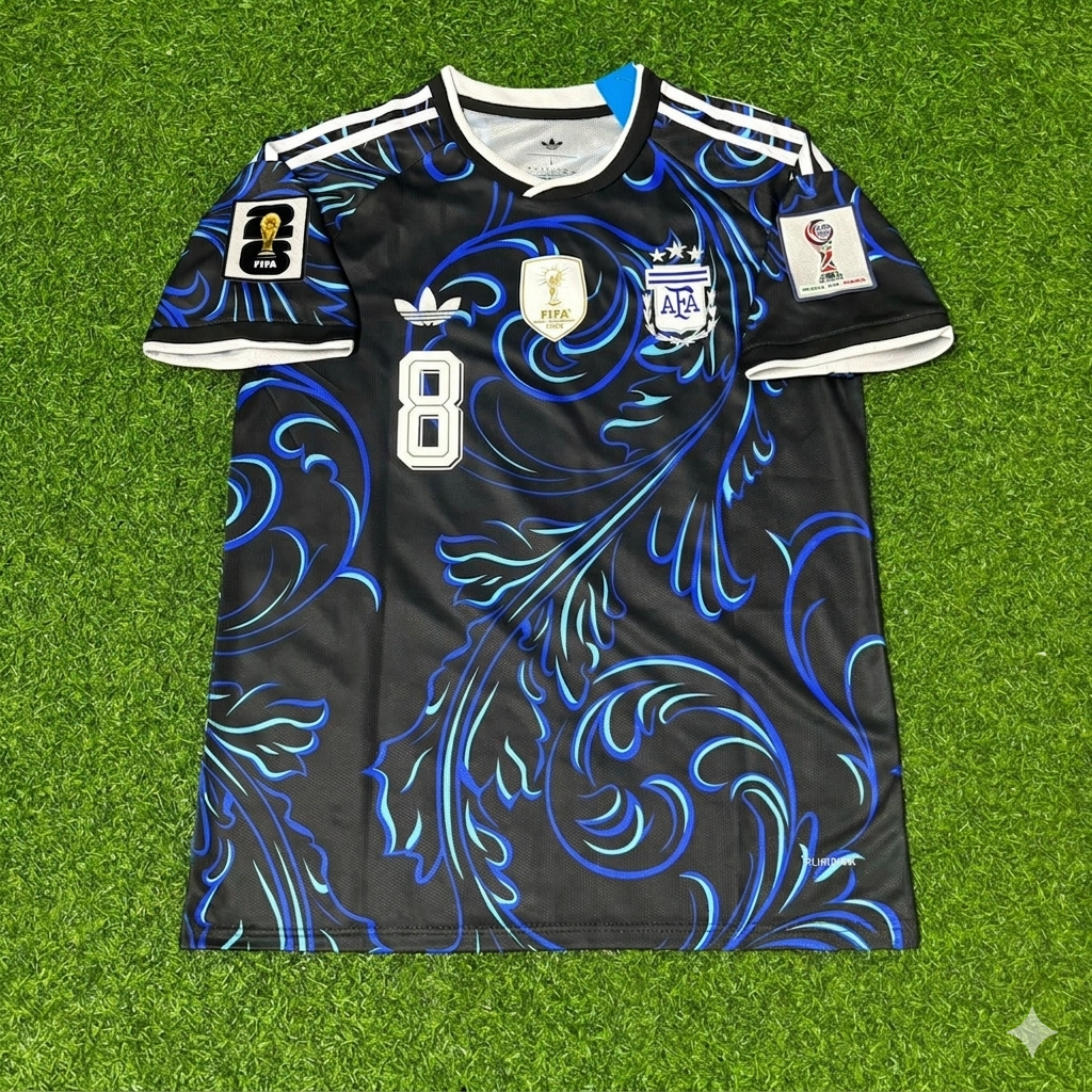Enzo Fernández #8 Argentina 2026 World Cup New Season Football Jersey Kit