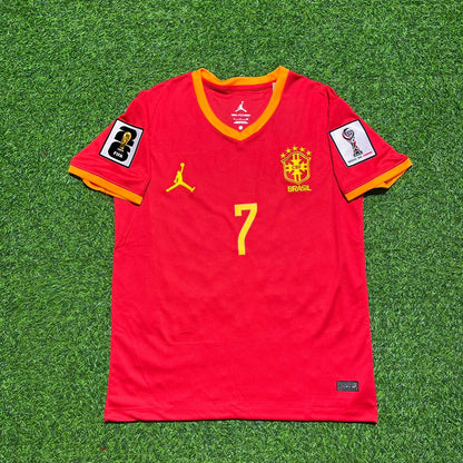 Vinicius Júnior 7# Brésil Coupe du Monde 2026 Maillot Rouge