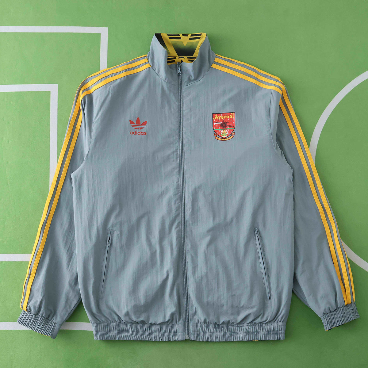 Arsenal Retro 1992-93 Yellow Both Sides Windbreaker