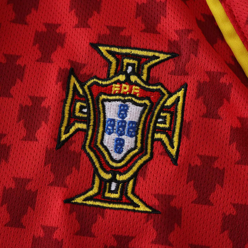 Portugal 2004 Saison Heim Kinder Retro Trikot Fußballshirt