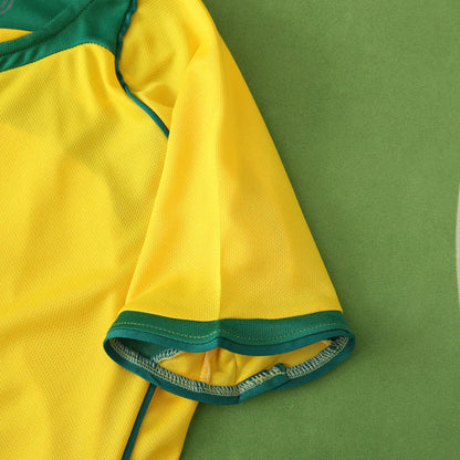 Adriano Brazil 2004-06 Retro Kids kit Kindertrikot maillot enfant Soccer Shirt