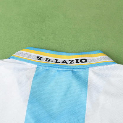 S.S Lazio 1999-2000 Season Retro Home Football Jersey Trikot Maillot