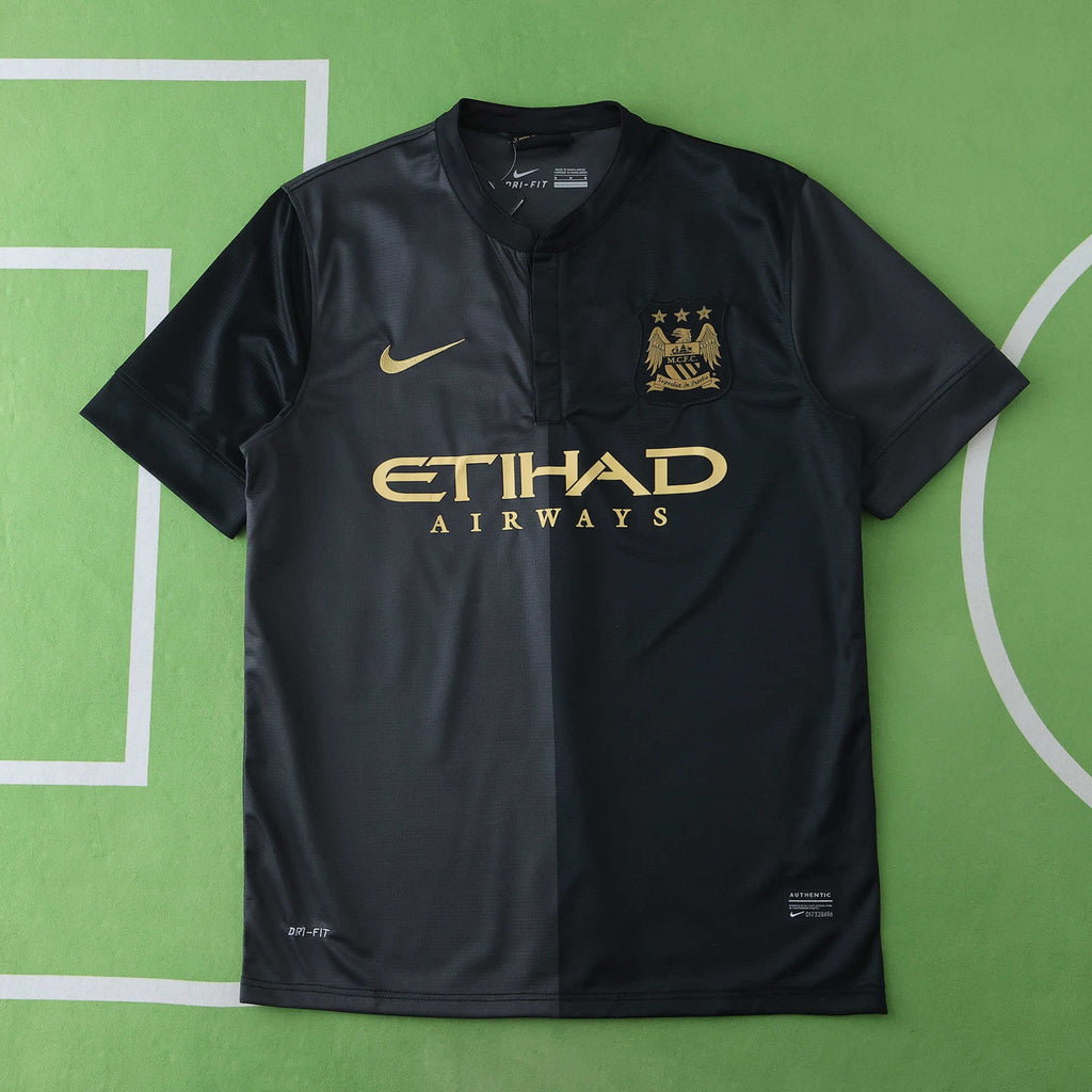 David Silva Manchester City 2013-2014  Retro Kit Jersey Trikot Maglia Soccer Shirt