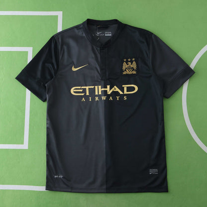 David Silva Manchester City 2013-2014  Retro Kit Jersey Trikot Maglia Soccer Shirt