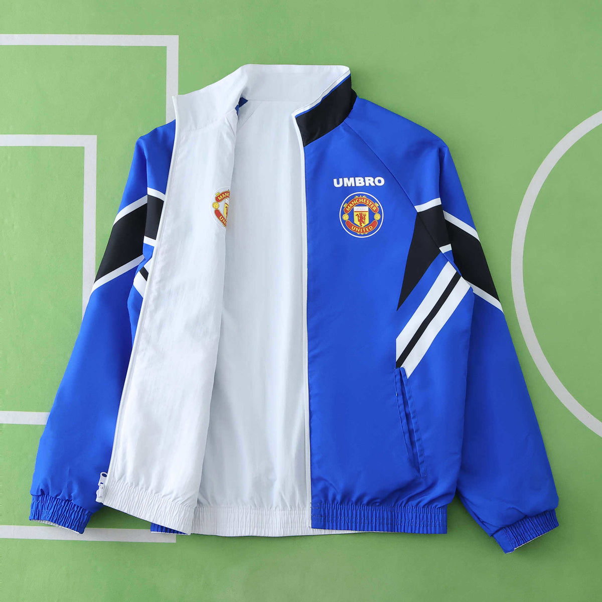 Manchester United 1996 Retro Both Sides Windbreaker