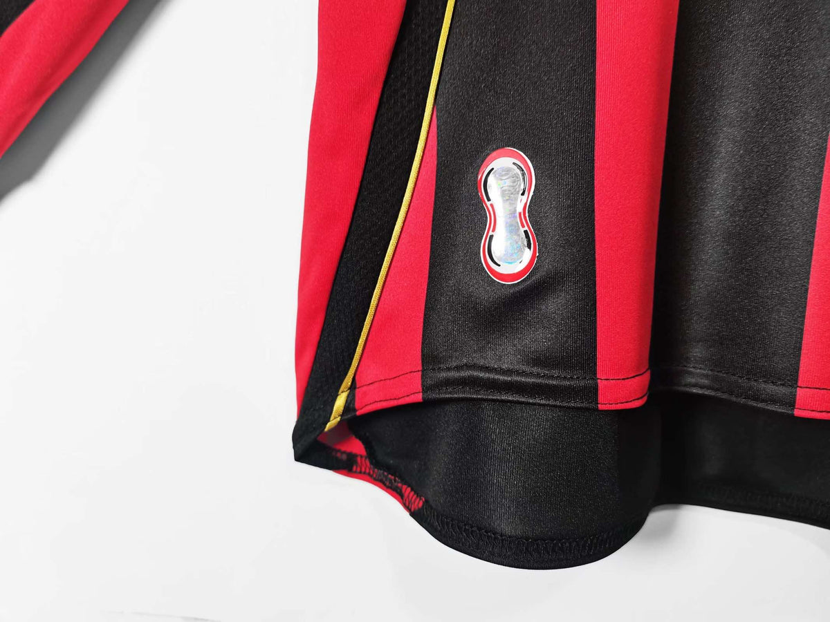 Andrea Pirlo Milan 2006 2007 Maillot Rétro Manches Longues Trikot Maglia Maillot de Football