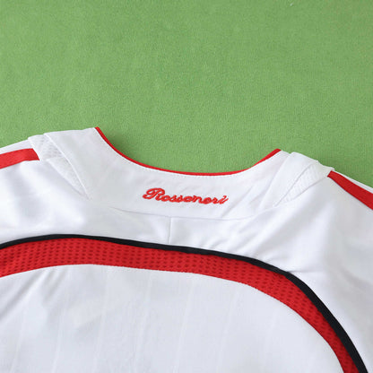 A.C. Milan 2006-2007 Season Retro Away White Kids Football Jersey Trikot Maillot