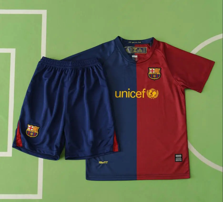 Lionel Messi Barcelone Finale Ligue des Champions Domicile Kit Enfant Maillot Enfant Maillot Enfant (3-13 ans) Maillot de Foot