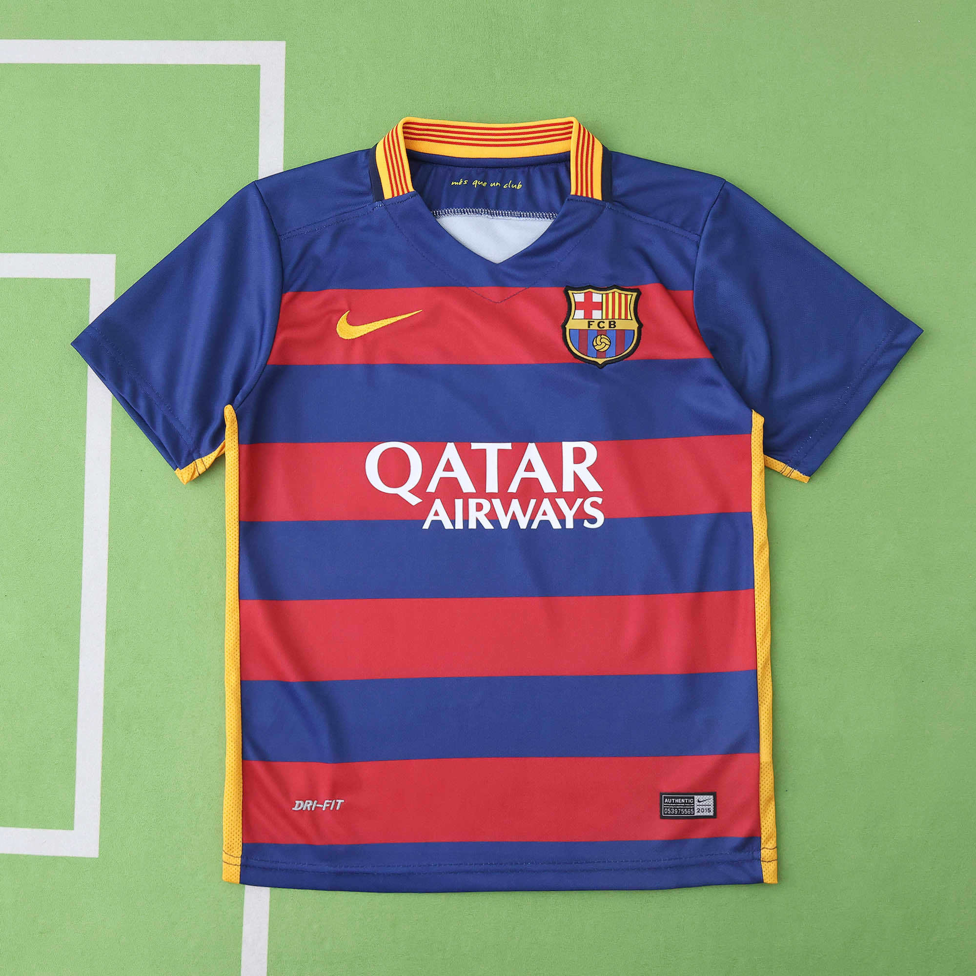FC Barcelona 2015-2016 Season Home Kids Retro Football Jersey Trikot Maillot