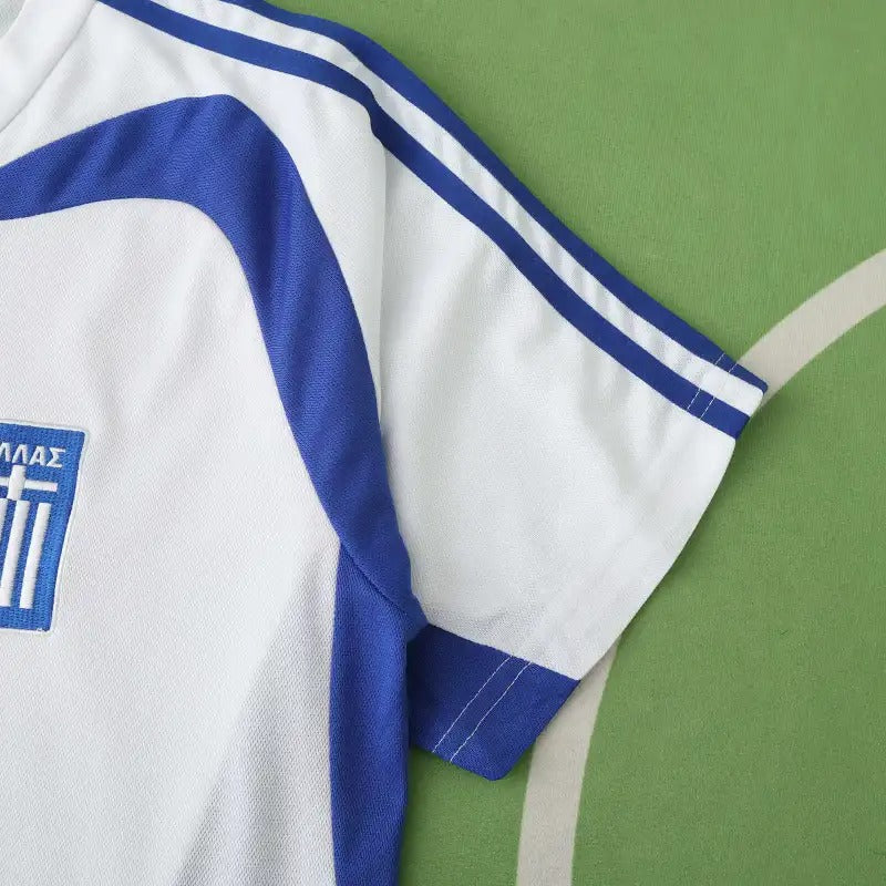 Angelos Charisteas Griechenland EURO 2004 Finale Weiß Retro Heimtrikot Fußballtrikot