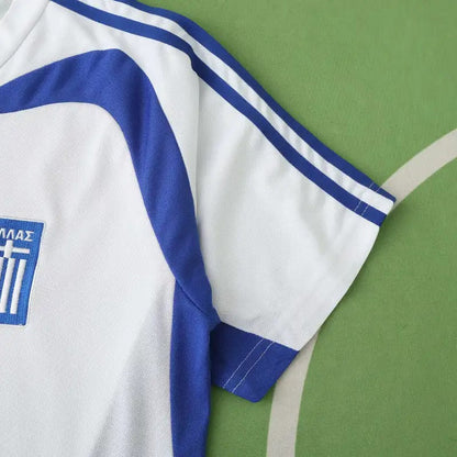 Angelos Charisteas Griechenland EURO 2004 Finale Weiß Retro Heimtrikot Fußballtrikot