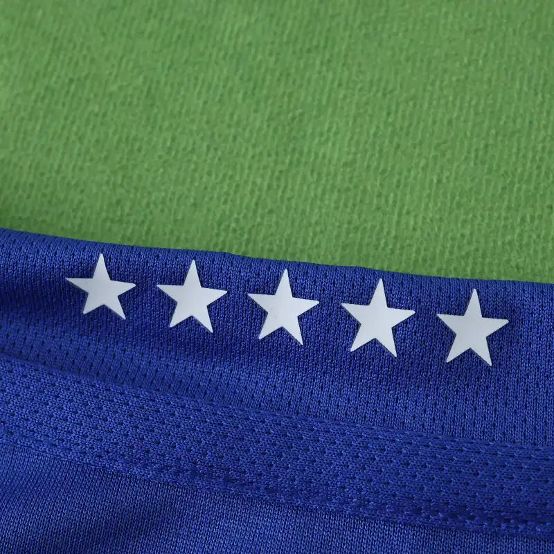 Brazil 2006 Season Away Blue Retro Jersey Trikot Soccer Shirt