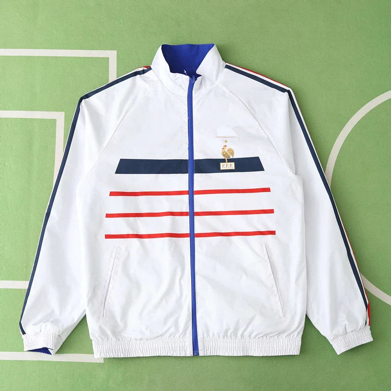 Frankreich Retro Vintage Wende-Windjacke - Wendbare Jacke