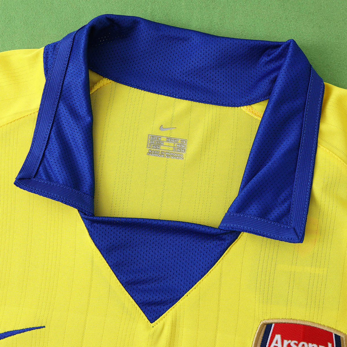Arsenal 2004-2005 Season Away Yellow Retro Football Jersey Trikot Maillot