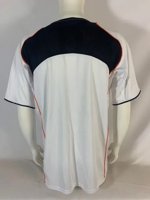 Valencia CF 2004 2005 Schwarzes Retro Trikot Fußballhemd
