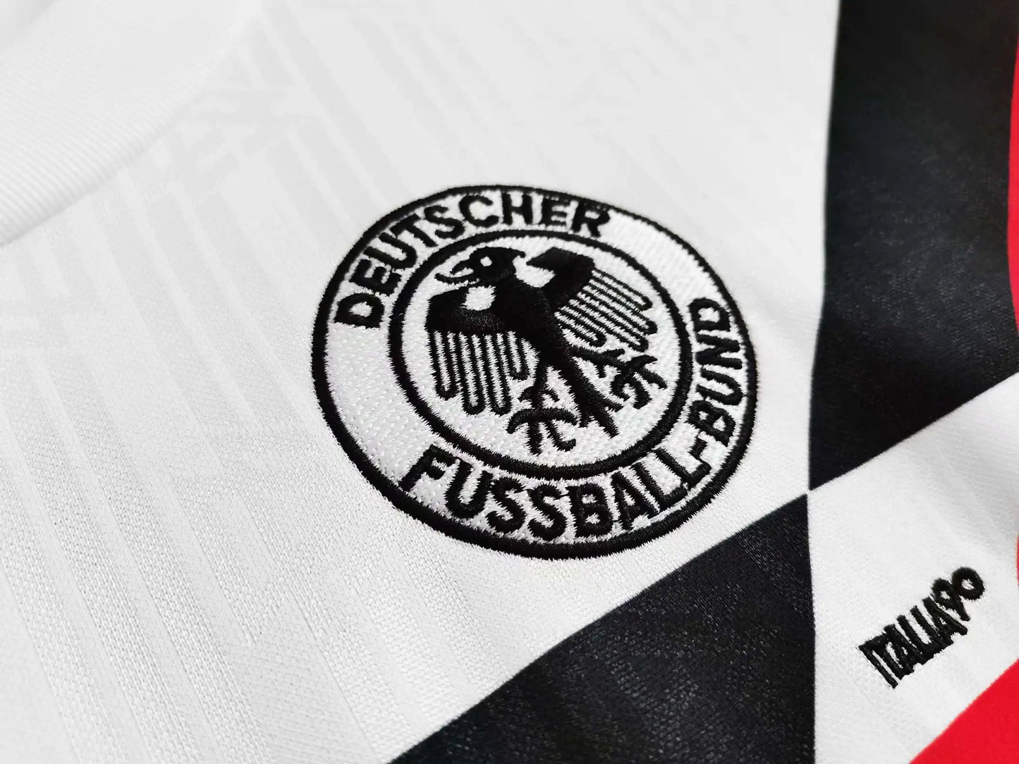 Saison 1990 Deutschland weißes Trikot Deutschland 90 Retro-Fußballtrikot