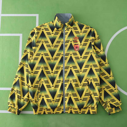 Arsenal Retro 1992-93 Yellow Both Sides Windbreaker