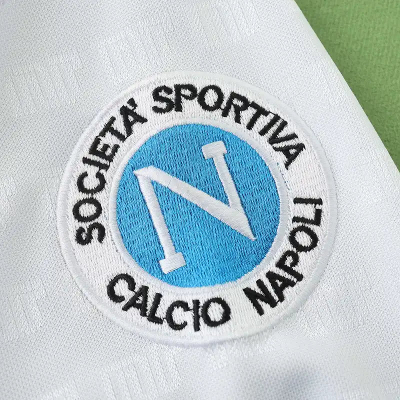 91/93 Season S.S.C Napoli Away White Retro Jersey Trikot Soccer Shirt