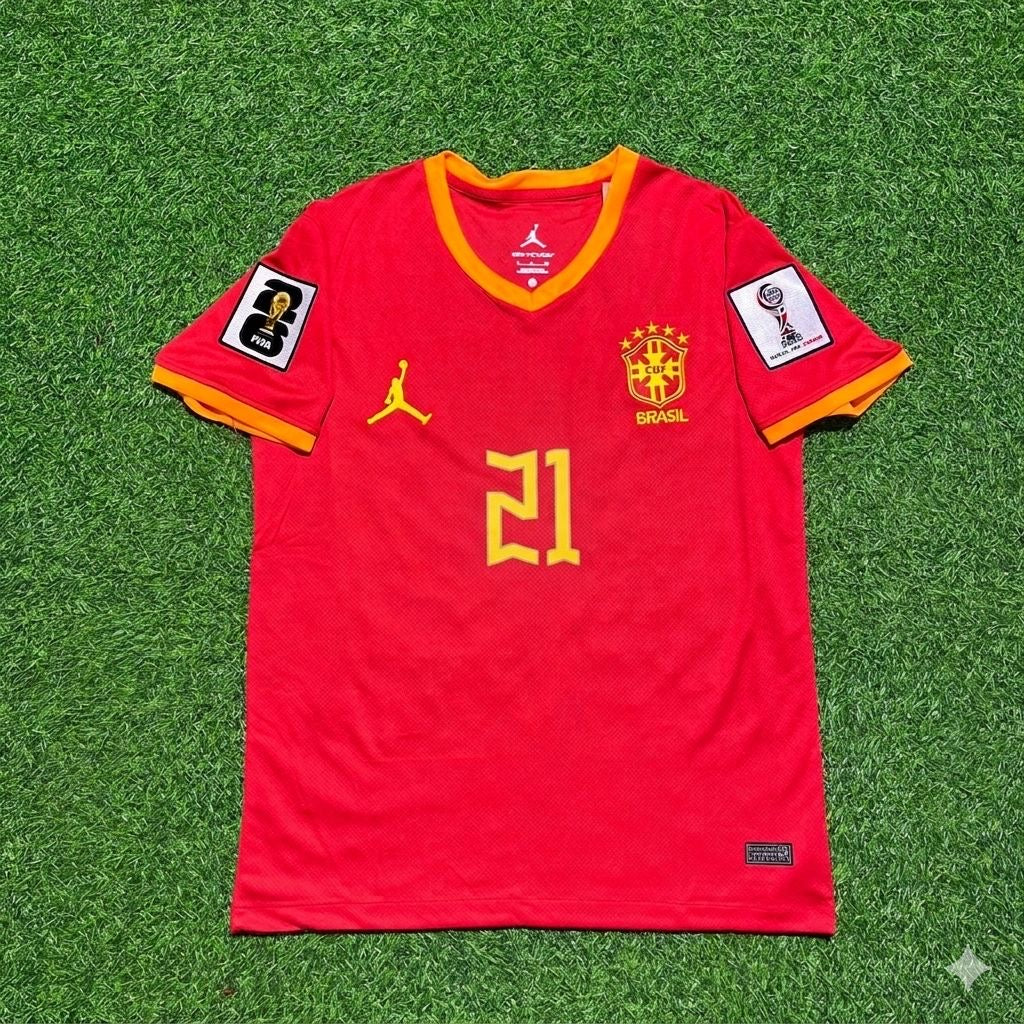 Matheus Cunha 21# Brazil 2026 World Cup Jersey Trikot