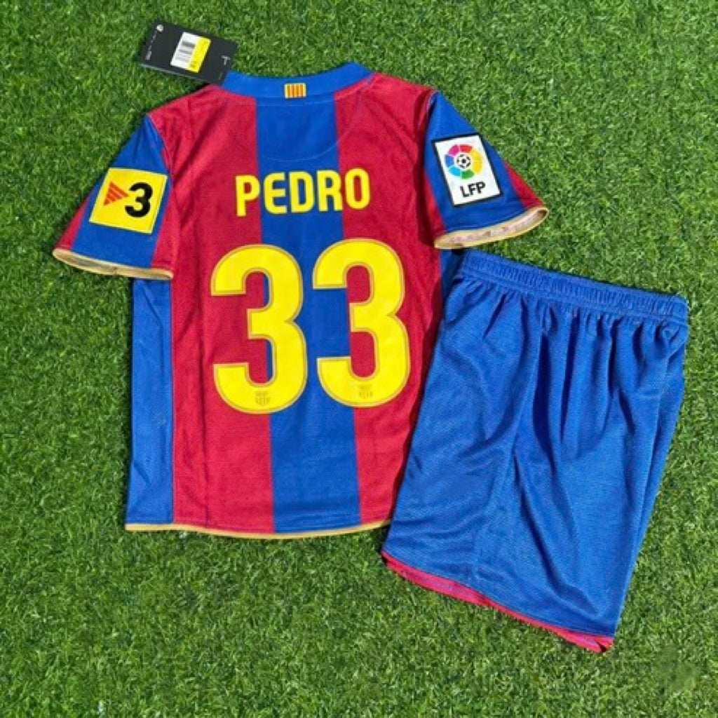 Maillot de football rétro ENFANT Pedro 33 - Barcelone 2007/2008