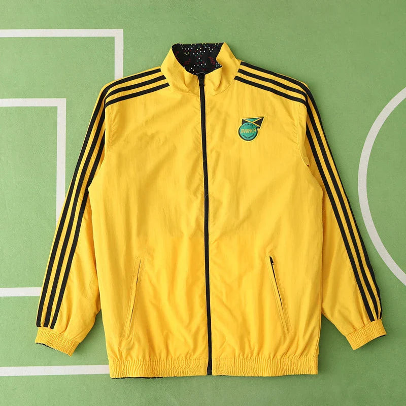 Jamaica Bob Marley Wendejacke Gelb Schwarz Beide Größen Jacke