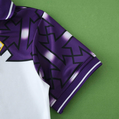 ACF Fiorentina 1992-1993 Season Retro Kids Away Football Jersey Trikot Maillot