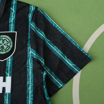 Celtic F.C 92/93 Season Black Away Retro Jersey Trikot Soccer Shirt