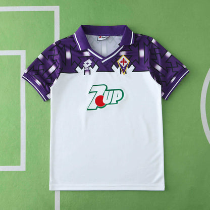 ACF Fiorentina 1992-1993 Season Retro Kids Away Football Jersey Trikot Maillot