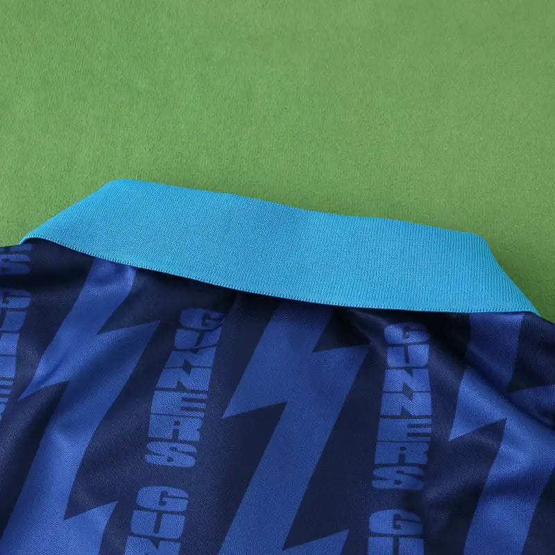 Maillot de football rétro Arsenal FC saison 94/95 extérieur bleu roi