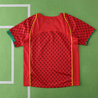 Portugal 2004 Saison Heim Kinder Retro Trikot Fußballshirt
