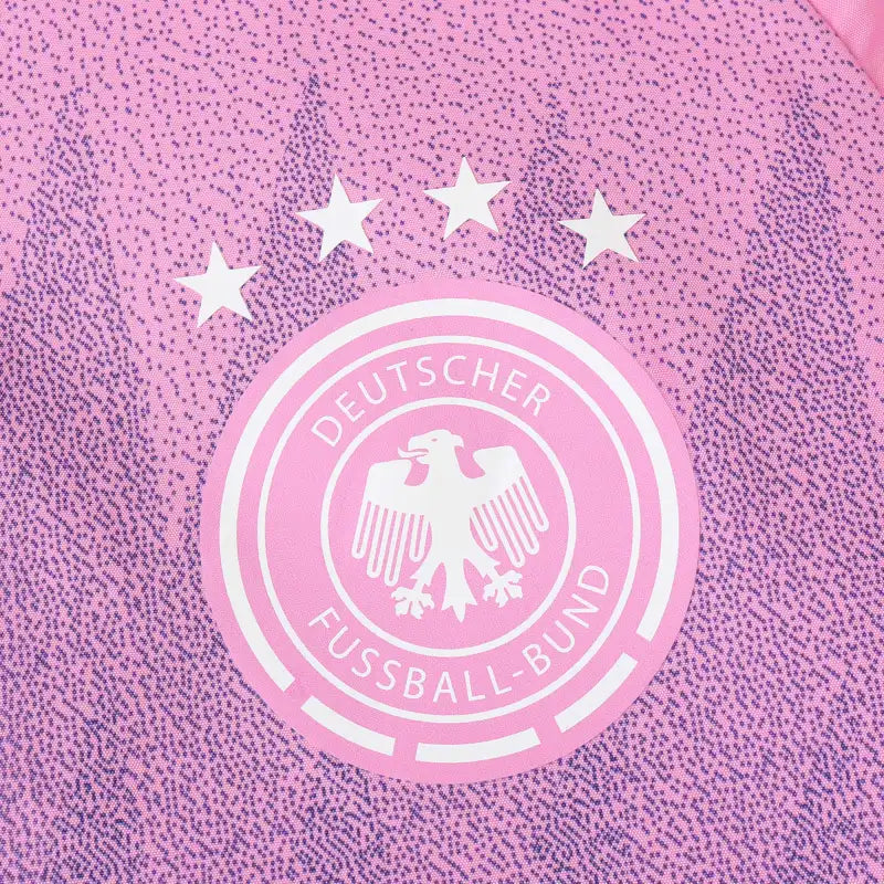 Deutschland Beidseitiger Windbreaker – Wendbare Jacke Weiß Rosa