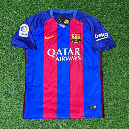 Sergi Roberto #20 FC Barcelona 2016-2017 Home Retro Football Jersey