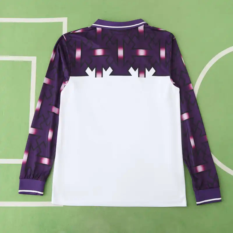 ACF Fiorentina 92/93 Season Purple White Away Retro Jersey Trikot Soccer Shirt