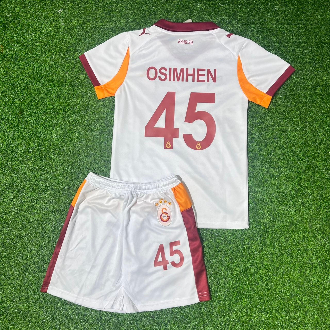 Victor Osimhen 45 Galatasaray Cocuk Formasi KinderTrikot Kids Kit Set Maillot Enfant Soccer Shirt