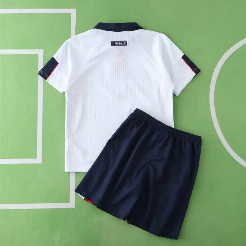 England 1998 Home Retro Kids Kit Jersey KinderTrikot Maillot Enfant  Soccer Shirt