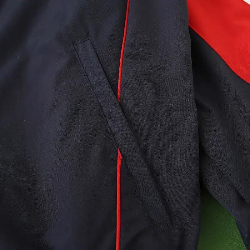 England Black Retro Windbreaker Jacket – | Coupe-Vent | Maillot de football coupe-vent